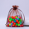 Rectangle Organza Drawstring Bags CON-PW0001-054B-16-1