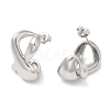 Non-Tarnish 304 Stainless Steel Twist Infinity Stud Earrings EJEW-I286-03P-2