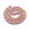 Natural Orange Sunstone Beads Strands G-D0013-76A-2