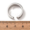 304 Stainless Steel Cuff Open Rings SA-CBACA70-01A-P-5