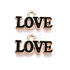 Valentine's Day Theme Alloy Enamel Pendants ENAM-T020-50D-01-1