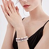 7Pcs 7 Style Handmade Polymer Clay Heishi Surfer Stretch Bracelets Set BJEW-SW00073-04-5