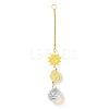 Wire Wrapped Nuggets Natural Citrine Pendant Decorations LS-HJEW-C008-03C-G-1