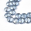 Electroplate Glass Beads Strand EGLA-S188-27-A01-3