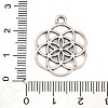 Tibetan Style Alloy Chinese Knot Pendants TIBEP-PH0004-09-3