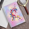 Unicorn Pattern DIY Diamond Painting Notebook Kits UNIC-PW0001-028B-1