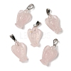 Natural Rose Quartz Pendants G-B127-10P-14-2