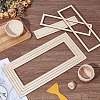 Wooden Concentric Geometric Figure Rail Set WOOD-WH0050-038A-2