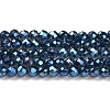 Electroplate Transparent Glass Beads Strands LS-GLAA-H021-01B-FR05-2