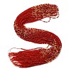 Transparent Gradient Color Glass Beads Strands GLAA-H021-01A-30-2