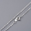 Glass Dangle Earring & Pendant Necklace Jewelry Sets SJEW-JS01076-01-5