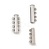 Non-Tarnish 4-Strands 304 Stainless Steel Slide Lock Clasps STAS-H402-35P-01-1