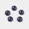 Natural Dyed & Heated Black Agate Cabochons X-G-BA8x4-1