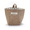 Foldable Cotton Linen Storage Basket HJEW-O003-04E-1