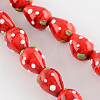 Handmade Lampwork 3D Strawberry Beads LAMP-R109B-15-1