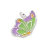 925 Sterling Silver Enamel Butterfly Charms STER-D300-28P-02-1