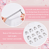 180Pcs 3 Styles 304 Stainless Steel Spiral Bone Tips STAS-GF0001-20-6