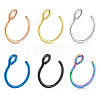 316 Surgical Stainless Steel Clip on Nose Rings WGA7223-03-4