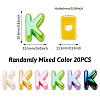 20Pcs UV Plating Opaque Acrylic European Beads OACR-TADJ0001-16K-3