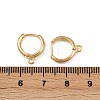 Brass Hoop Earring Findings KK-P310-35G-3