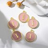 Golden Plated Alloy Enamel Charms ENAM-S118-07I-5