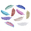 40Pcs 10 Colors 201 Stainless Steel Filigree Pendants STAS-TA0001-92-3