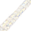 AB Color Plated Transparent Glass Beads Strands EGLA-P051-06A-A09-2