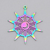Ion Plating(IP) 201 Stainless Steel Pendants STAS-S105-LA503-1