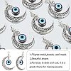 Alloy Hollow Moon Big Pendants FIND-NB0002-45-5