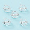 Rack Plating Brass Pave Clear Cubic Zirconia Bead Cage Pendants KK-G464-10S-5