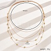 Elegant Multi Layered Iron Bead Necklace for Women's Party Wear AT0046-2-1