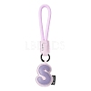 PU Leather Letter Pendant Decoration HJEW-YWC0002-001S-1