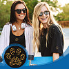 Paw Print Hotfix Glass Rhinestone DIY-WH0453-71B-02-6