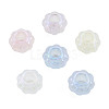 Electroplate Acrylic European Large Hole Beads OACR-N010-059-2