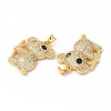 Rack Plating Brass Micro Pave Cubic Zirconia Charms KK-G456-12G-2