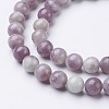 Natural Lilac Jade Beads Strands X-GSR8mmC168-2
