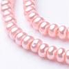 Eco-Friendly Spray Painted Glass Rondelle Bead Strands DGLA-L003-3x5mm-56-3