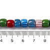 Handmade Lampwork Chevron Beads Strands LAMP-K041-01B-03-5