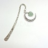 Natural Green Aventurine Raw Beads Bookmarks AJEW-JK00201-02-1