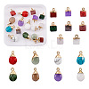 Kissitty 16Pcs 16 Style Natural & Synthetic Gemstone Pendants G-KS0001-06-2