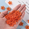 Frosted Acrylic Bead Caps MACR-S371-08A-726-5