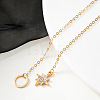 Alloy Crystal Rhinestone Star Lariat Necklaces for Women WGBBC4F-01-4