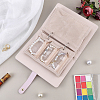 Portable Travel PU Leather & PVC Loose Leaf Binder Jewelry Books AJEW-WR0003-78A-4