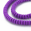 Handmade Polymer Clay Beads Strands CLAY-N008-55-4
