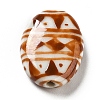 Handmade Printed Porcelain Beads PORC-F005-01A-2