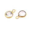 Brass+Cubic Zirconia Charms KK-T070-13C-A-2