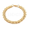 304 Stainless Steel Rope Chain Bracelets for Women Men BJEW-F488-35G-4