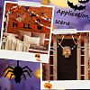 210Pcs 8 Styles Halloween Theme Printed Natural Wooden Beads WOOD-SP0001-07-6