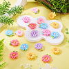 20pcs Opaque Resin Cabochons RESI-TADJ0001-08E-5
