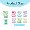 20Pcs UV Plating Transparent Acrylic European Beads OACR-TADJ0001-19Z-3